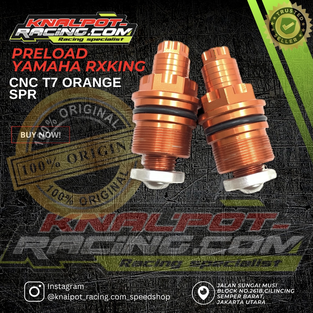 PRELOAD YAMAHA RXKING CNC T7 ORANGE SPR